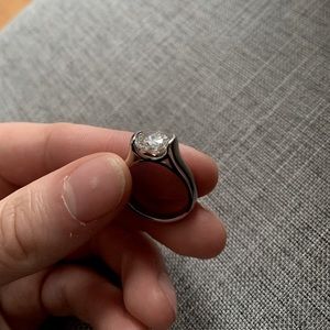 2ct Moissanite 925 Sterling Silver Woman Ring